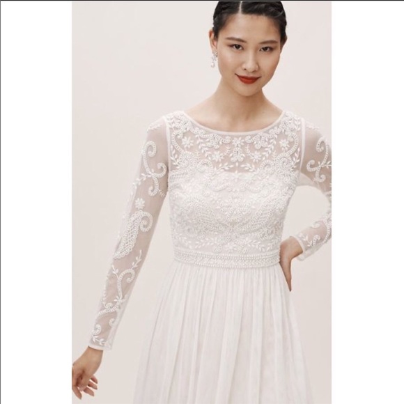 Anthropologie x BHLDN Sinclair Embellished Dress - Picture 4 of 12